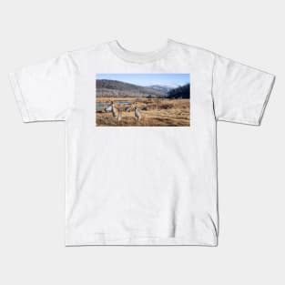 Kangaroos And Mountains Kids T-Shirt